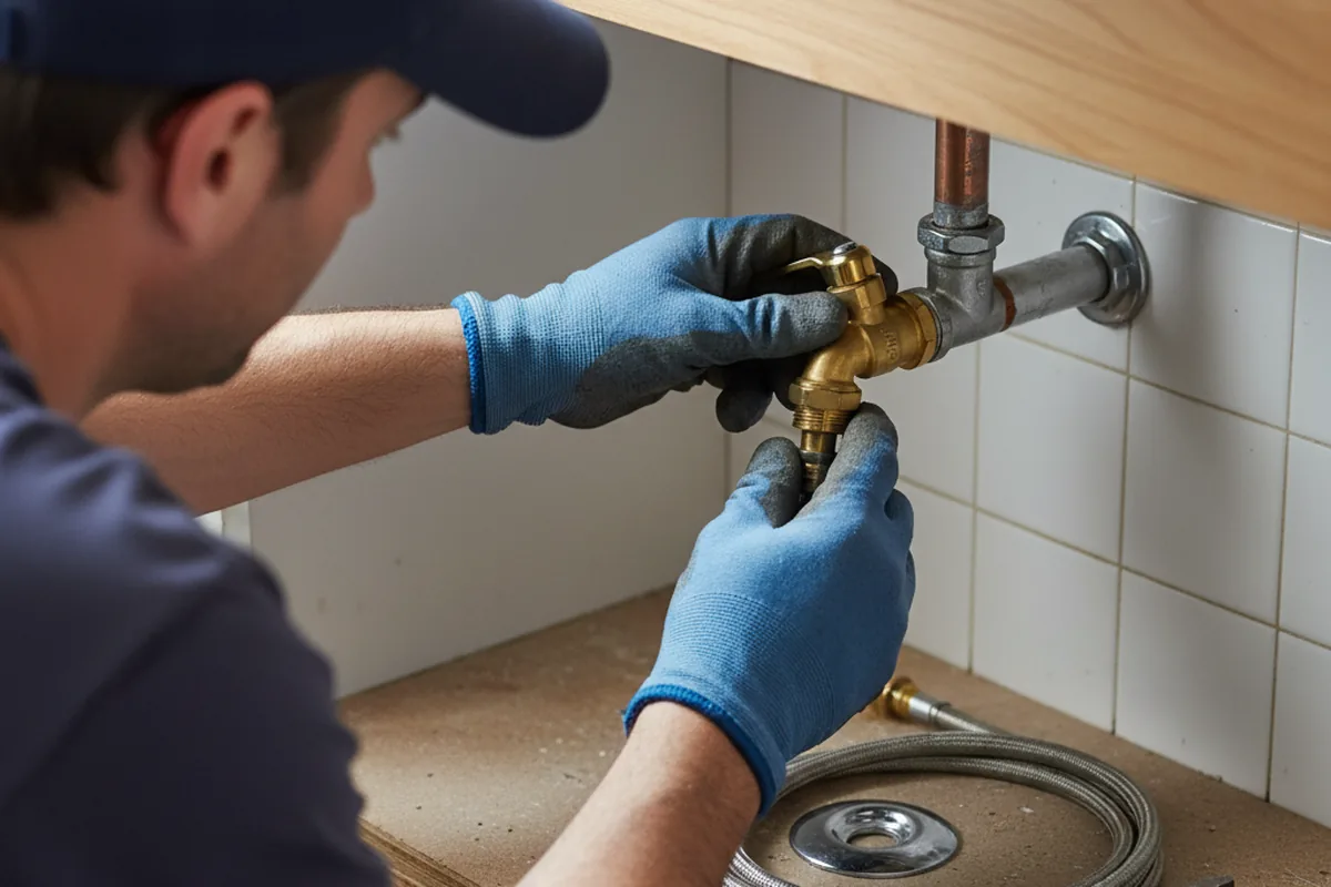 Shutoff valve and fitting work during Emergency Plumbing in Conetoe